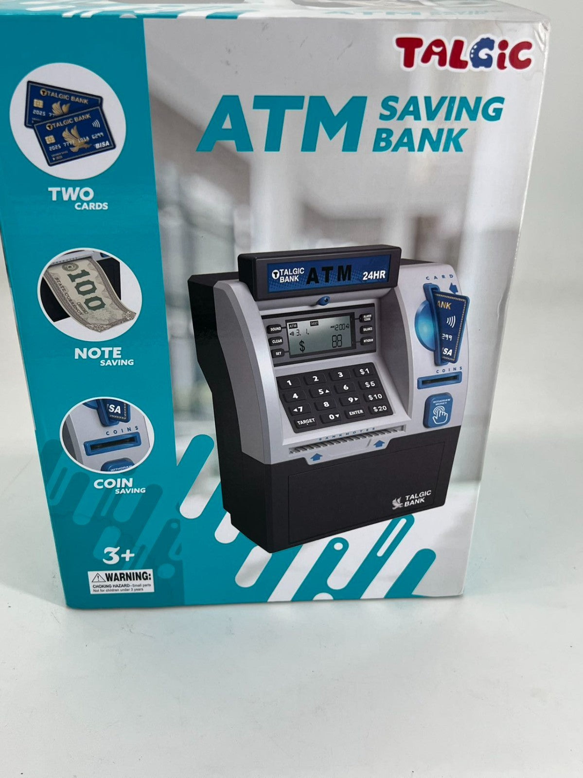 ATM Simulation Bank, Digital Electronic Savings Safe.
