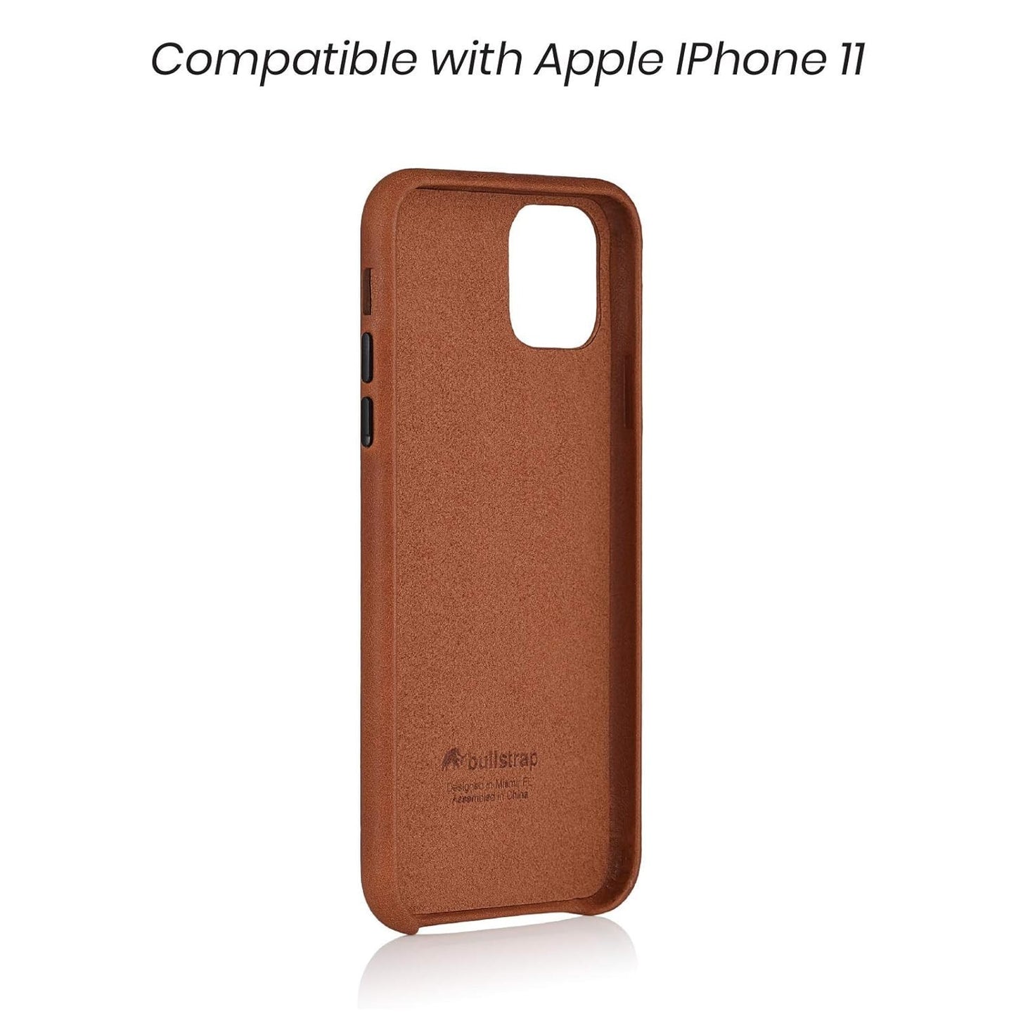 Leather Portfolio Case for iPhone 11 | Premium Sienna Brown Leather