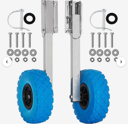 Boat Transom Launching Wheel Dolly Stainless Steel For Inflatable Boat