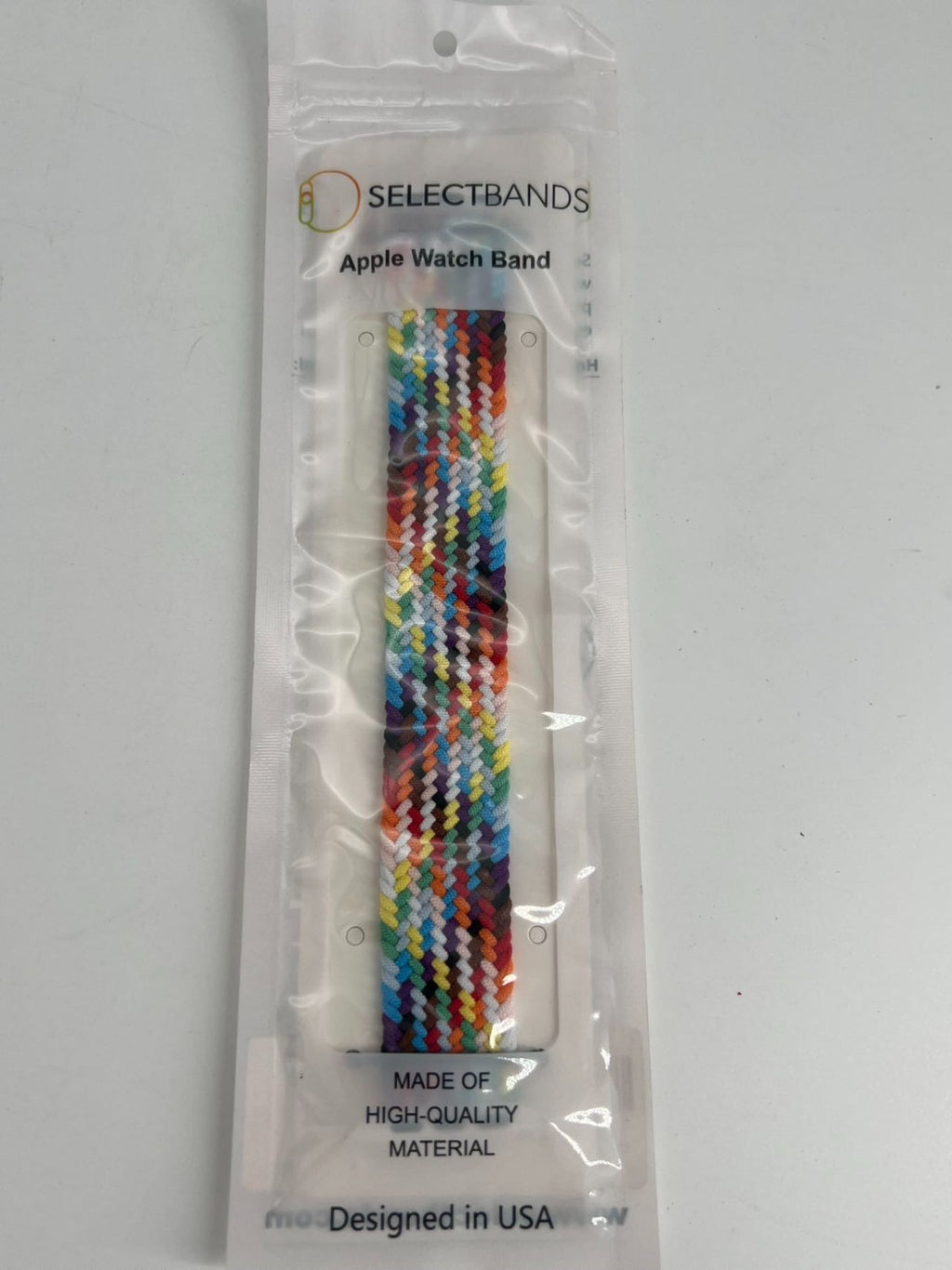 5- Pack M  Color Burst  Loop Watch Bands 0.8 x 6.2 Inch  Fits 42mm/44mm/45mm