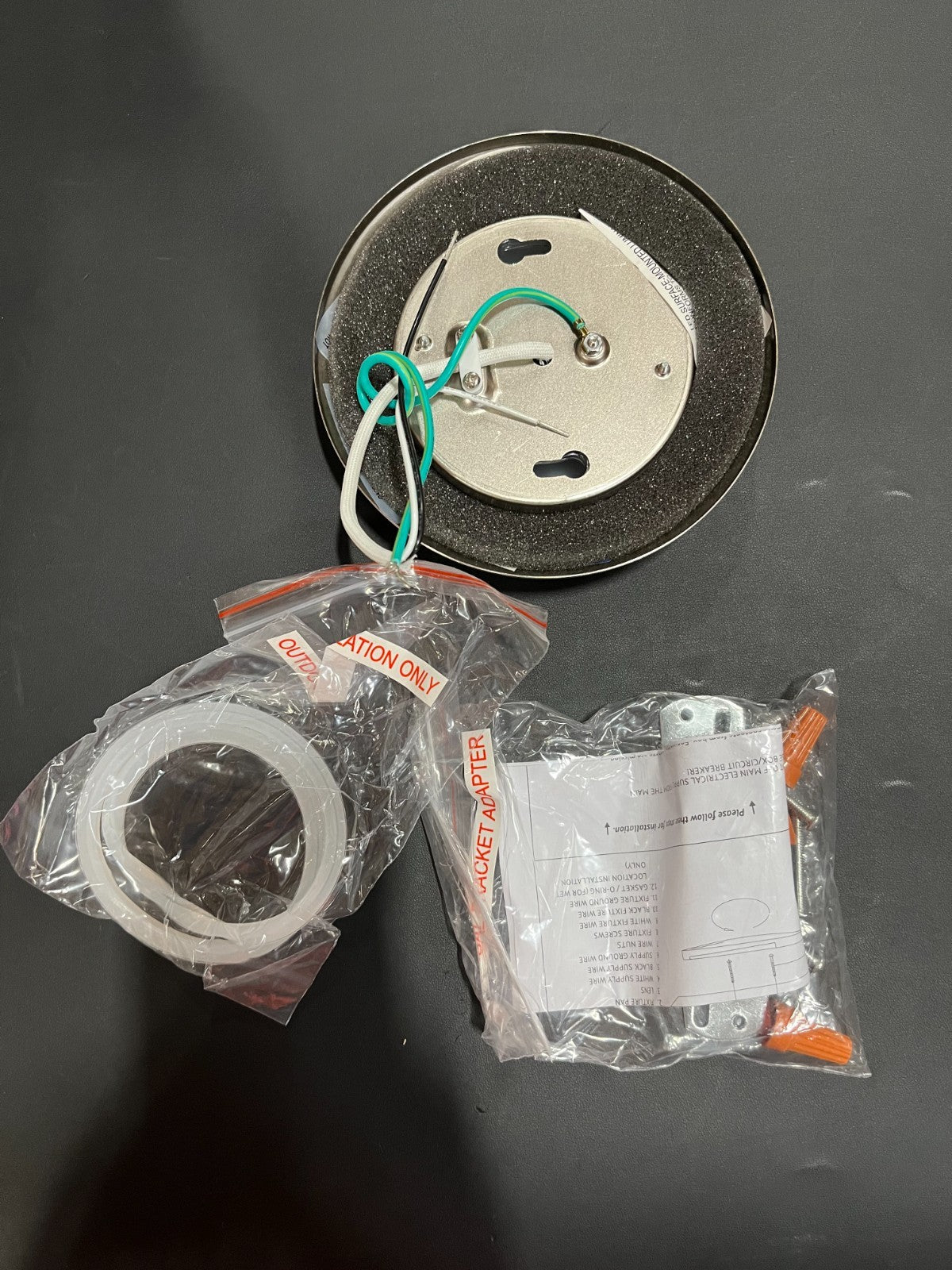 5.5” LED Flush Mount Disk Light – Brushed Nickel, 3000K Warm White