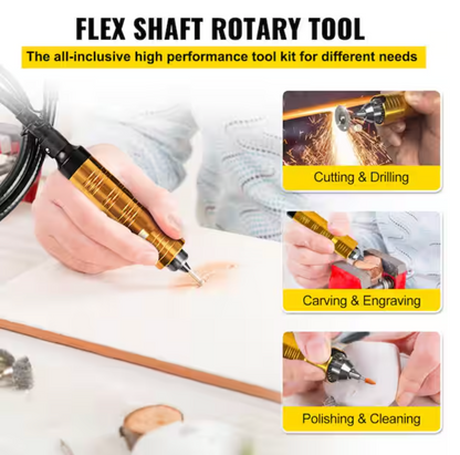 S-R Hanging Flex Shaft Corded Grinder 230-Watt Stepless with Foot Pedal Rotary