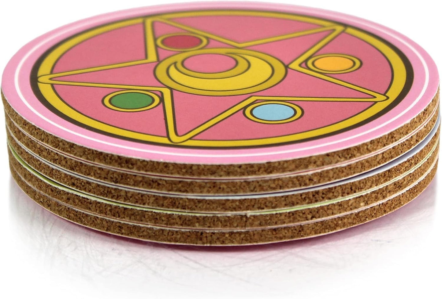 Sailor Moon Coffee Tea Cup Coasters 5 pieces Set