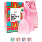 Happy Cup Menstrual Cups, Hawwwy Tampon & Pad Alternative 2 Pack Reusable Beginn