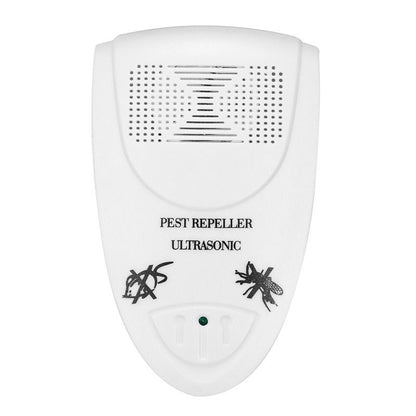 White Ultrasonic Pest Repeller –  Insect & Rodent Repellent