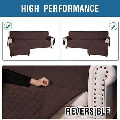 Waterproof Sofa Covers Color: Brown.