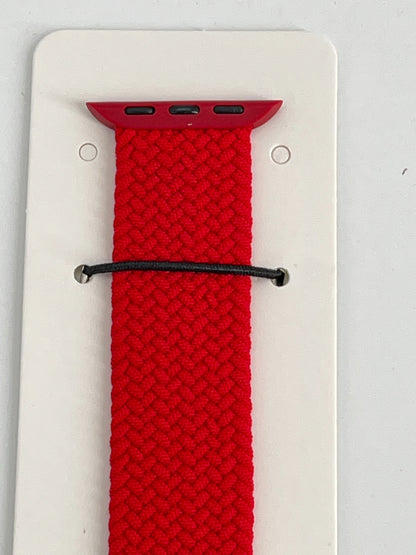 10-Pack M  Red  Loop Watch Bands 0.8 x 6.2Inch , Fits 38mm/40mm/41mm  Case
