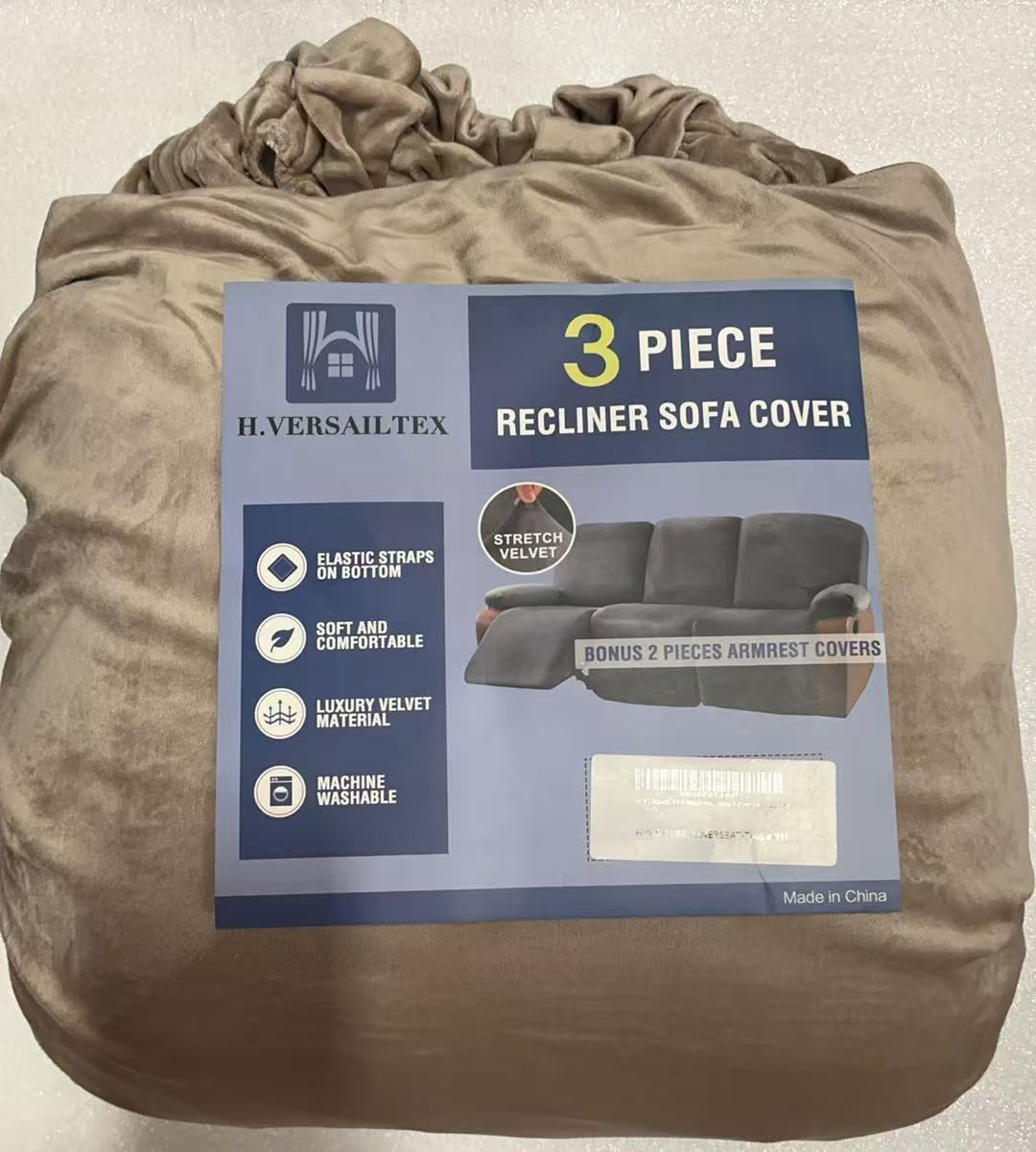 H.VERSAILTEX  Recline 3 PIECE  Taupe