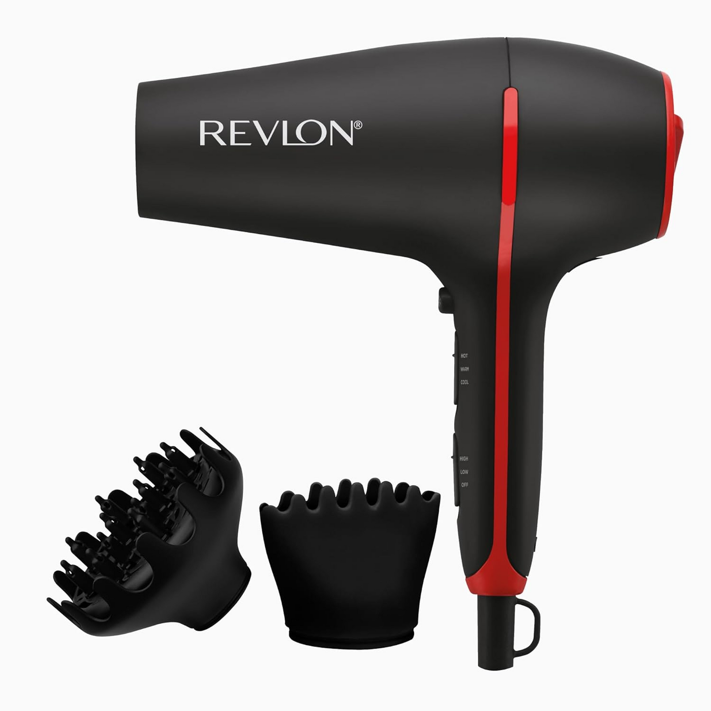 Coconut Oil Infused Hair Dryer with Diffuser & Concentrator - Ionic Ceramic Blow