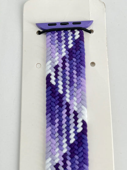 5  -Pack M  Purple  Loop Watch Bands 0.8 x 6.8 Inch   Fits 42mm/44mm/45mm  Case