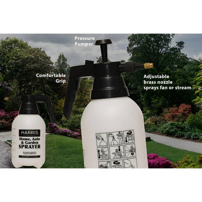 Harris 55 oz Handheld Pump Lawn & Garden Sprayer with adjustable fine mist or je