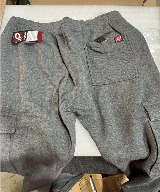 Big Boys Fleece Cargo Sweatpants Charcoal Male  |  Size XL