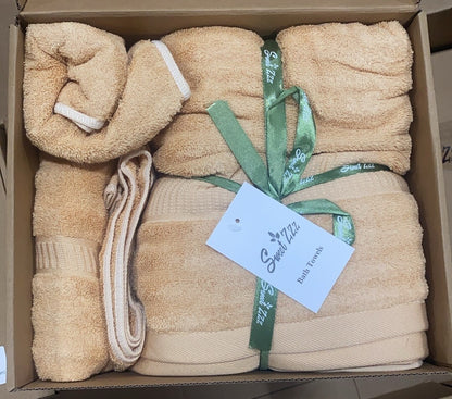 holiday gift Bath Towels - Cotton Hotel spa Bathroom Towels - Set of 6
