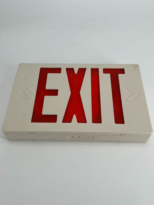 Ultra Bright LED Decorative Red Exit Sign & Emergency Light Combo Pk of 1