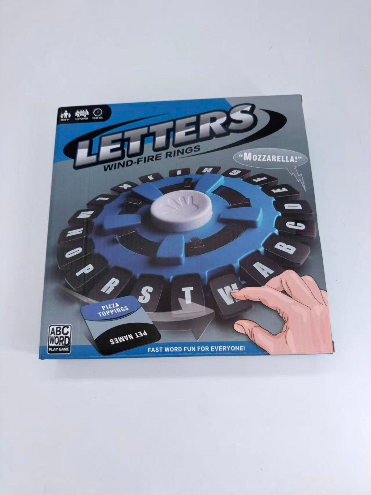letters WIND-FIRE RINGS