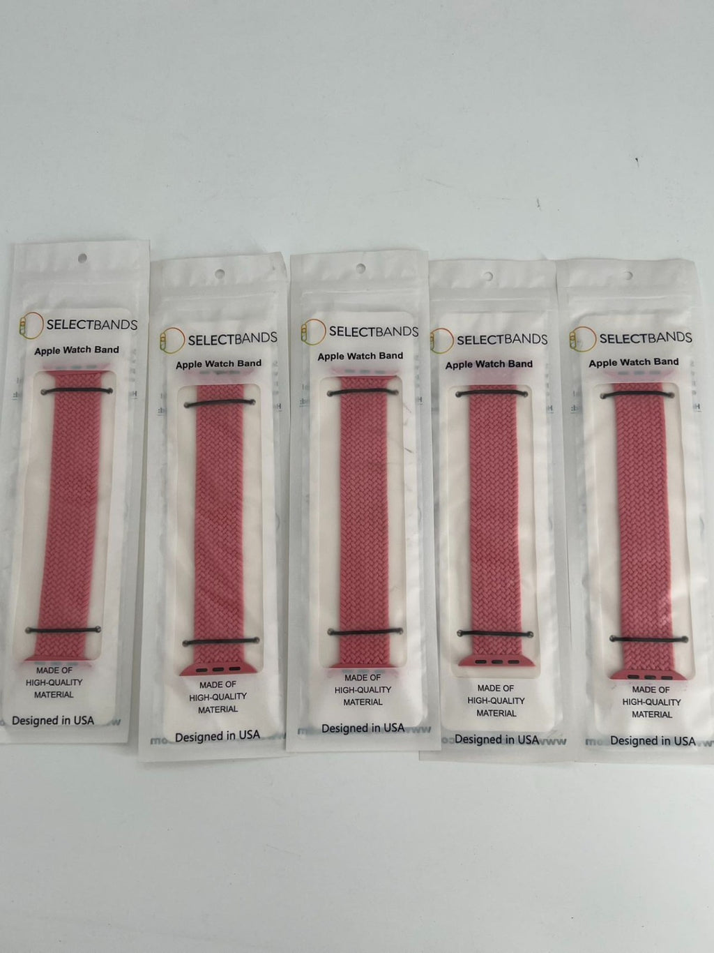 5-Pack XS Aztec pink  Loop Watch Bands 0.8 x 5.6 Inch Fits 42mm/44 mm/45mm  Case