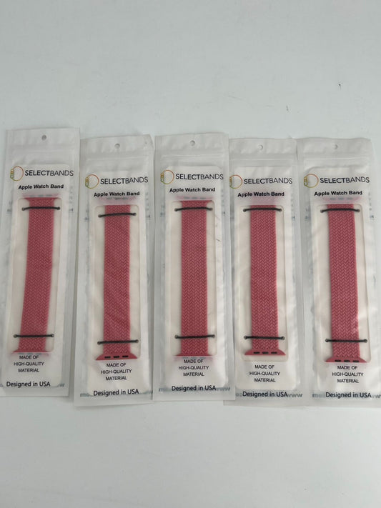 5-Pack XS Aztec pink  Loop Watch Bands 0.8 x 5.6 Inch Fits 42mm/44 mm/45mm  Case