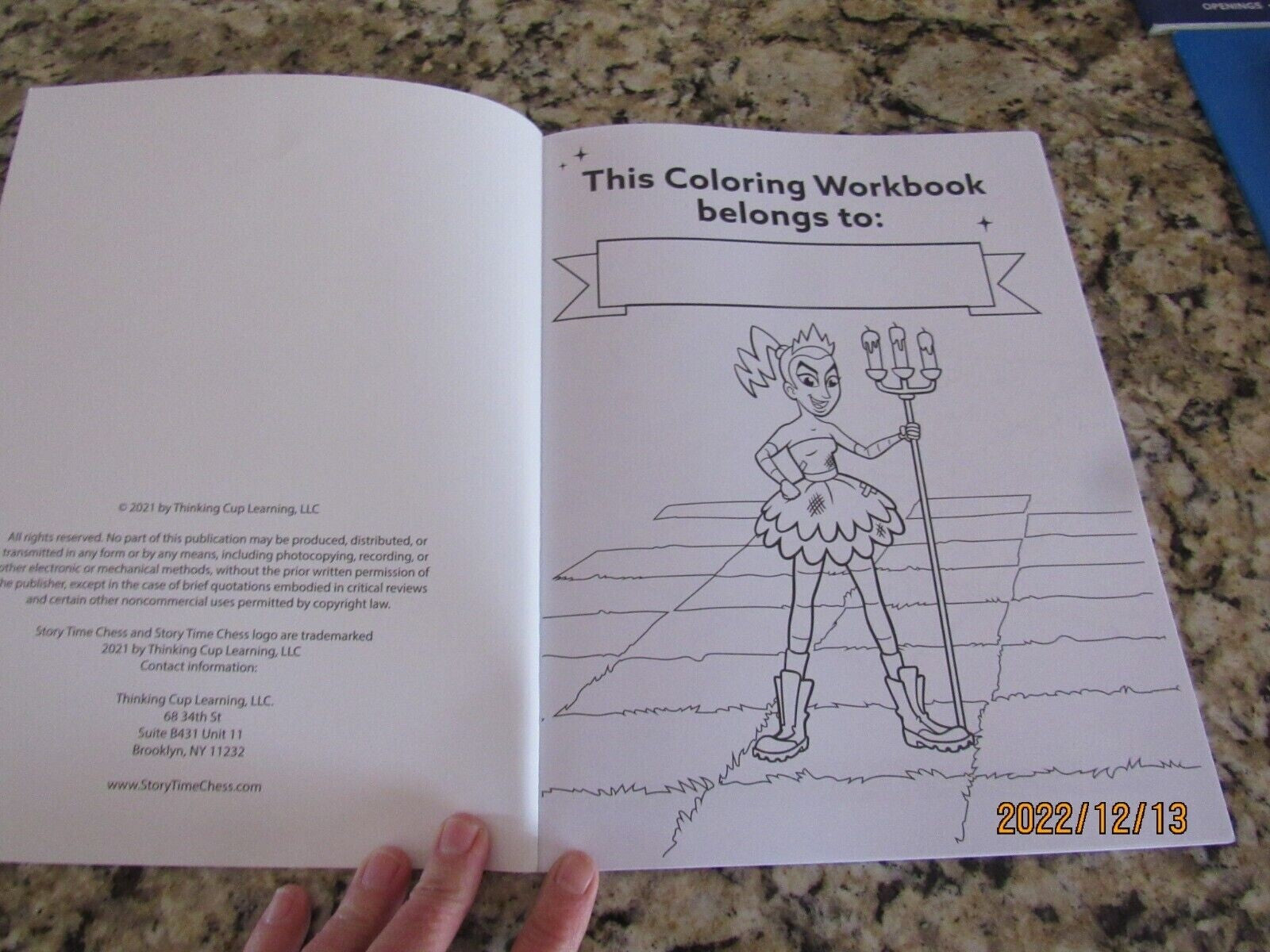 Story Time Chess-My Coloring Workbook-Book-Color the World of Chess-2021-Book 2