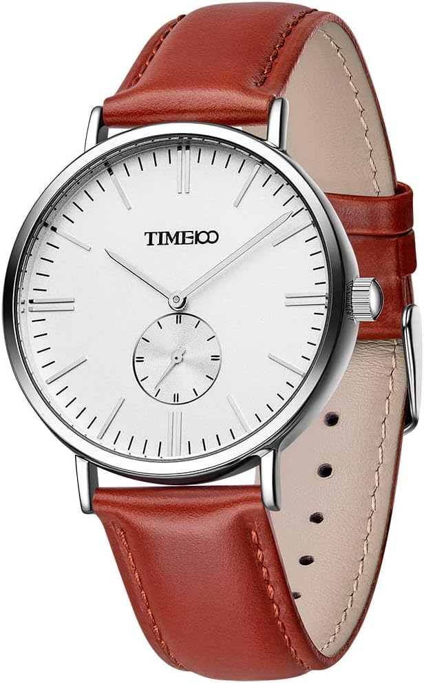 Japanese Quartz Men Wrist Watch Leather Strap Men Watch Waterproof Couple Watch