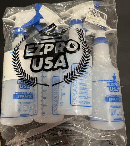 (4 Pack) Great Value All Purpose Plastic Spray Bottle （11.8 fl oz)-Blue
