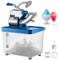 Commercial Electric Ice Shaver 440lbs/h, Snow Cone Machine with Dual Blades, Sta