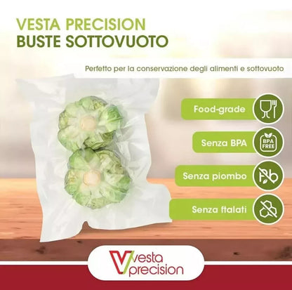 15bags 11*16’’ Vesta Precision Vacuum Bags for Food with Zipper and Valve