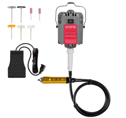 S-R Hanging Flex Shaft Corded Grinder 230-Watt Stepless with Foot Pedal Rotary