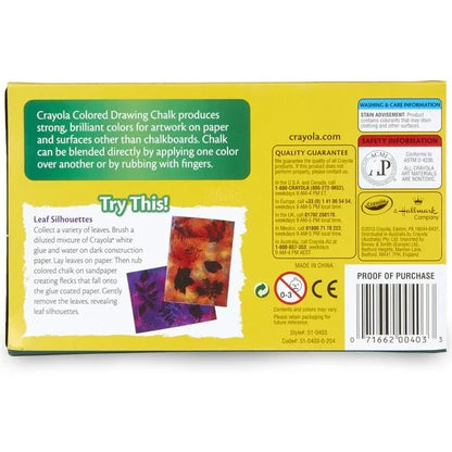 Colored Drawing Chalk, 12 Colors Per Pack, 6 Packs