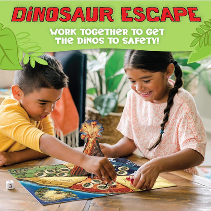 Roll over image to zoom in Peaceable Kingdom Dinosaur Escape Cooperative Memory
