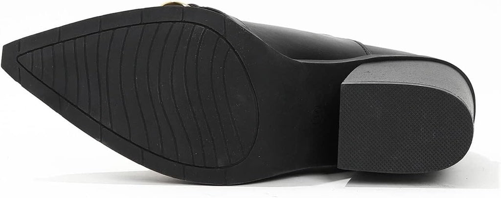 Womens Pointed Colour : Black，Size:7
