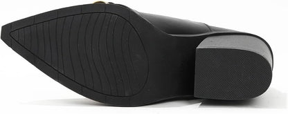 Womens Pointed Colour : Black，Size:7
