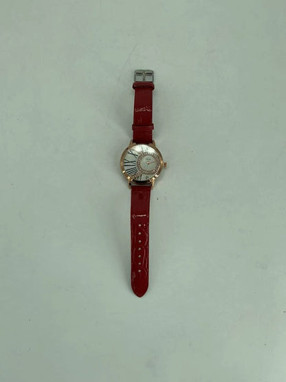 Women's Analog Quartz Wrist Watch Classic Simple Leather Design Rose Gold Case