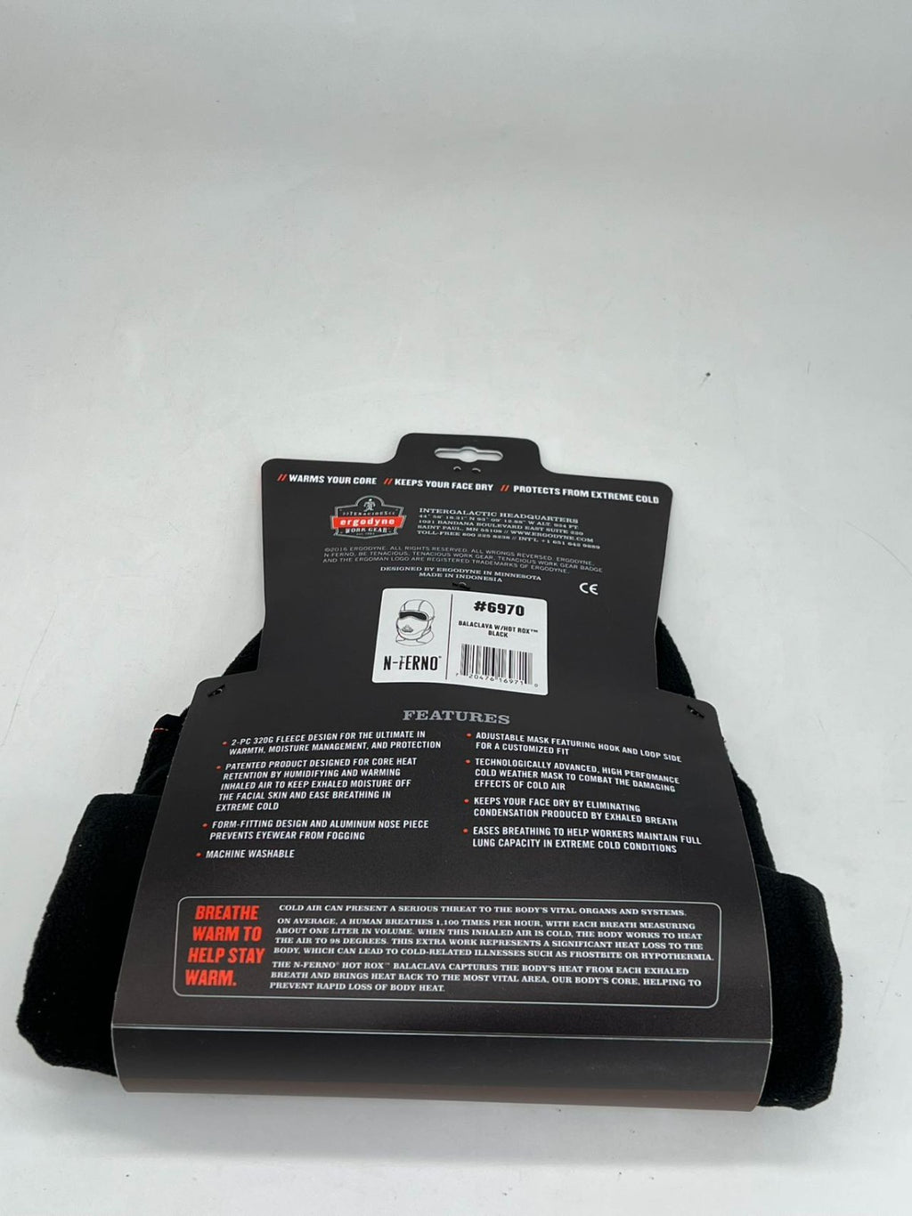 Winter Hats/Ergodyne Winter HatsErgodyne  Balaclava Cap with Hot Rox