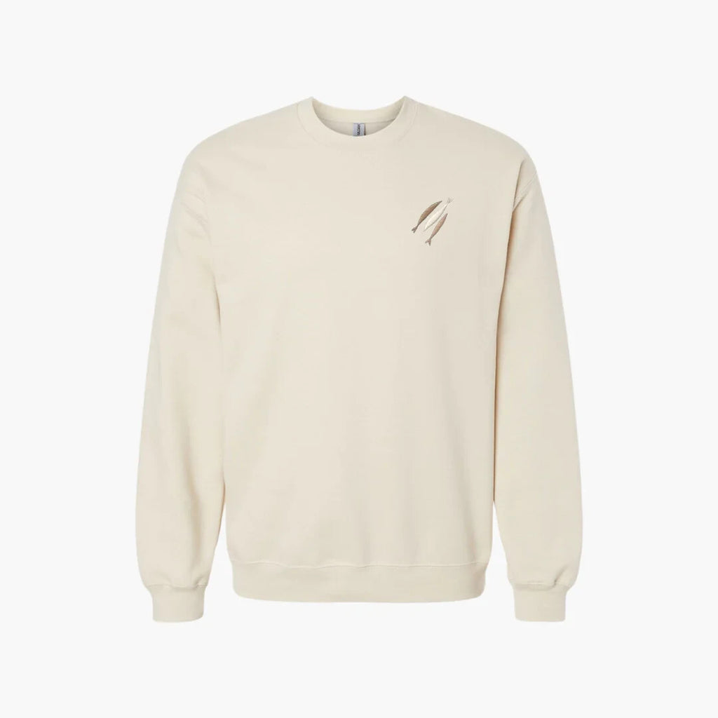 THE CHOSEN Three Fish Crewneck | Beige | 2XL