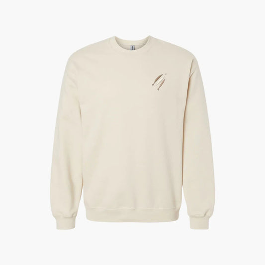 THE CHOSEN Three Fish Crewneck | Beige | 2XL