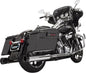 BASSANI XHAUST 1F73DNT5 DNT Straight Can Slip-On Mufflers - Chrome/Black