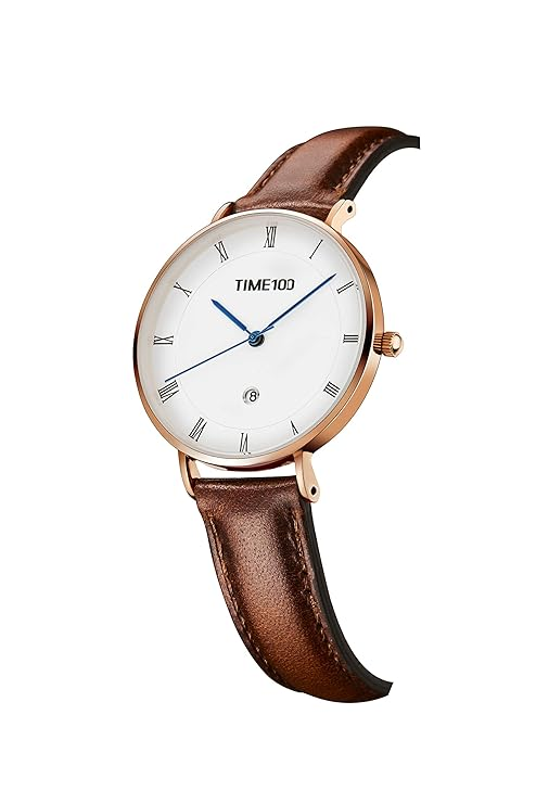 Women's Watch Quartz Watch for Women Leather Strap Calendar Display