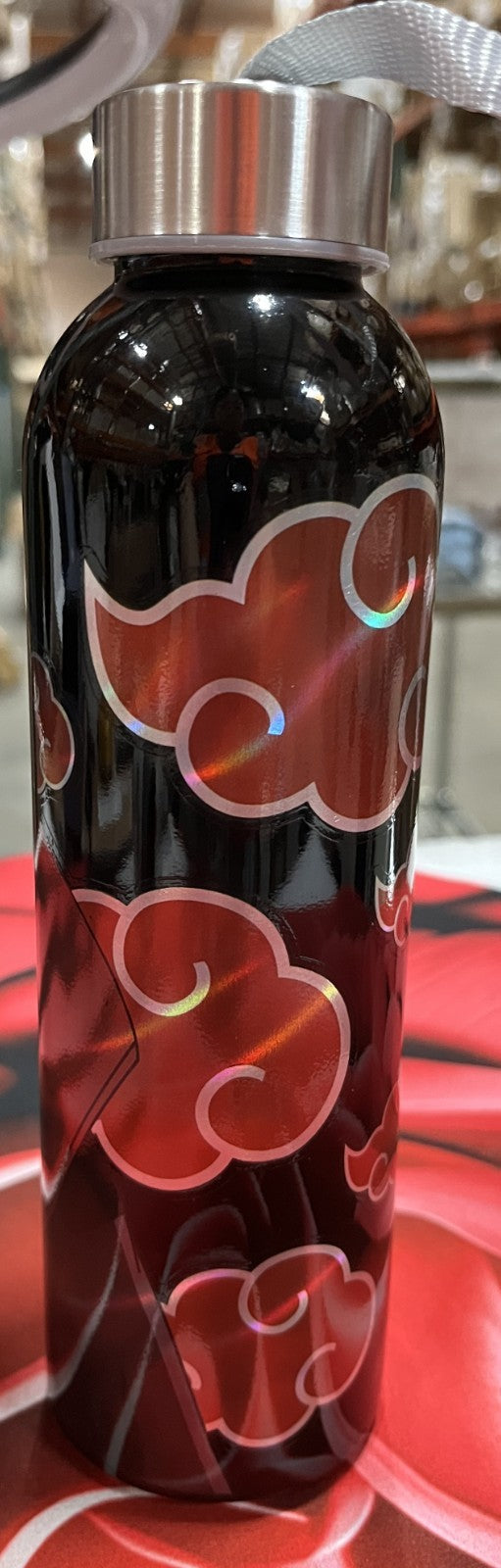 NARUTO SHIPPUDEN ITACHI AKATSUKI GLASS WATER BOTTLE