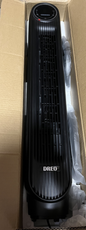used- Oscillating Tower Fan Velocity Quiet Cooling 4 Speeds Timer Remote Control