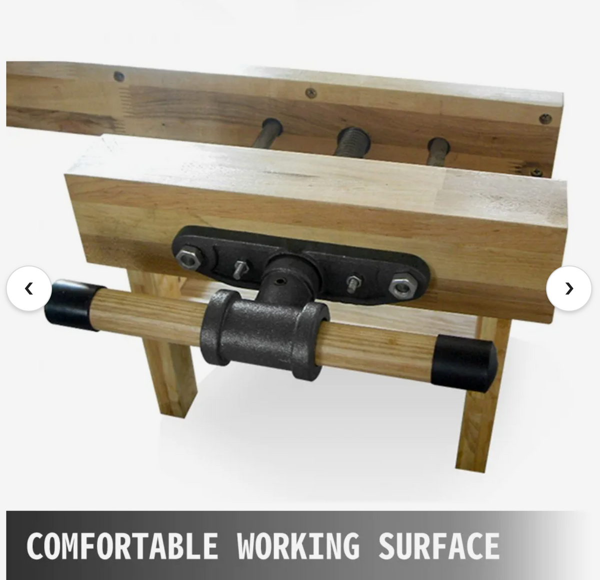 Woodworking Bench Vise 10.5 Inch,Heavy-Duty Steel and Cast Iron Structure