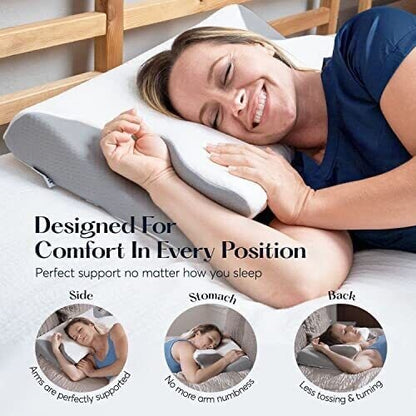 SUTERA - Contour Memory Foam Pillow for Sleeping Orthopedic Cervical Support