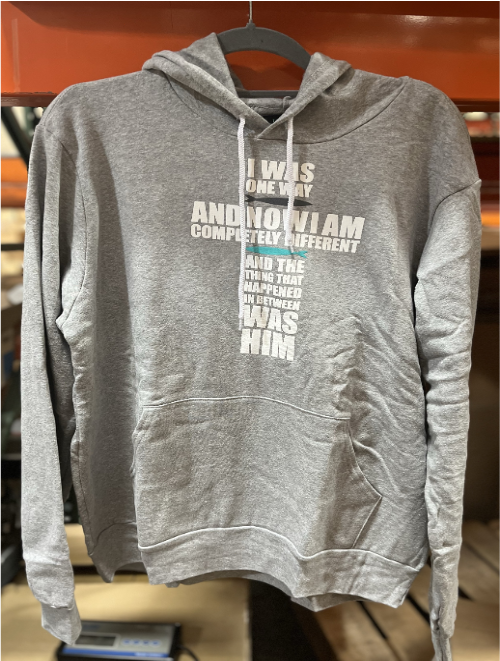 THE CHOSEN  Pullover Hoodie | Grey | Size L
