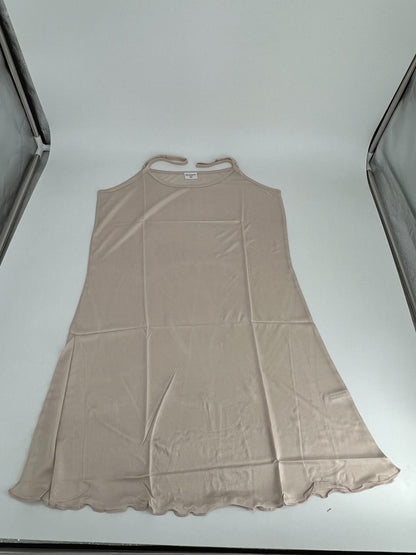 See Through Sleepwear Dress Beige M