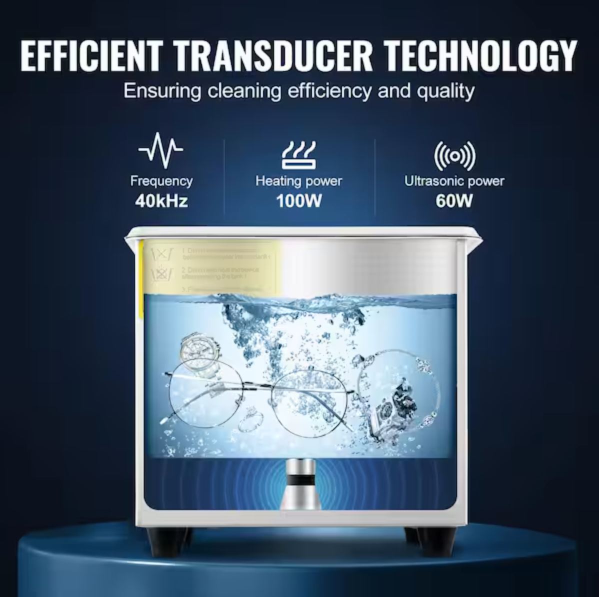 Ultrasonic 15L with Digital Timer Professional Ultrasonic Cleaning machine 40khz