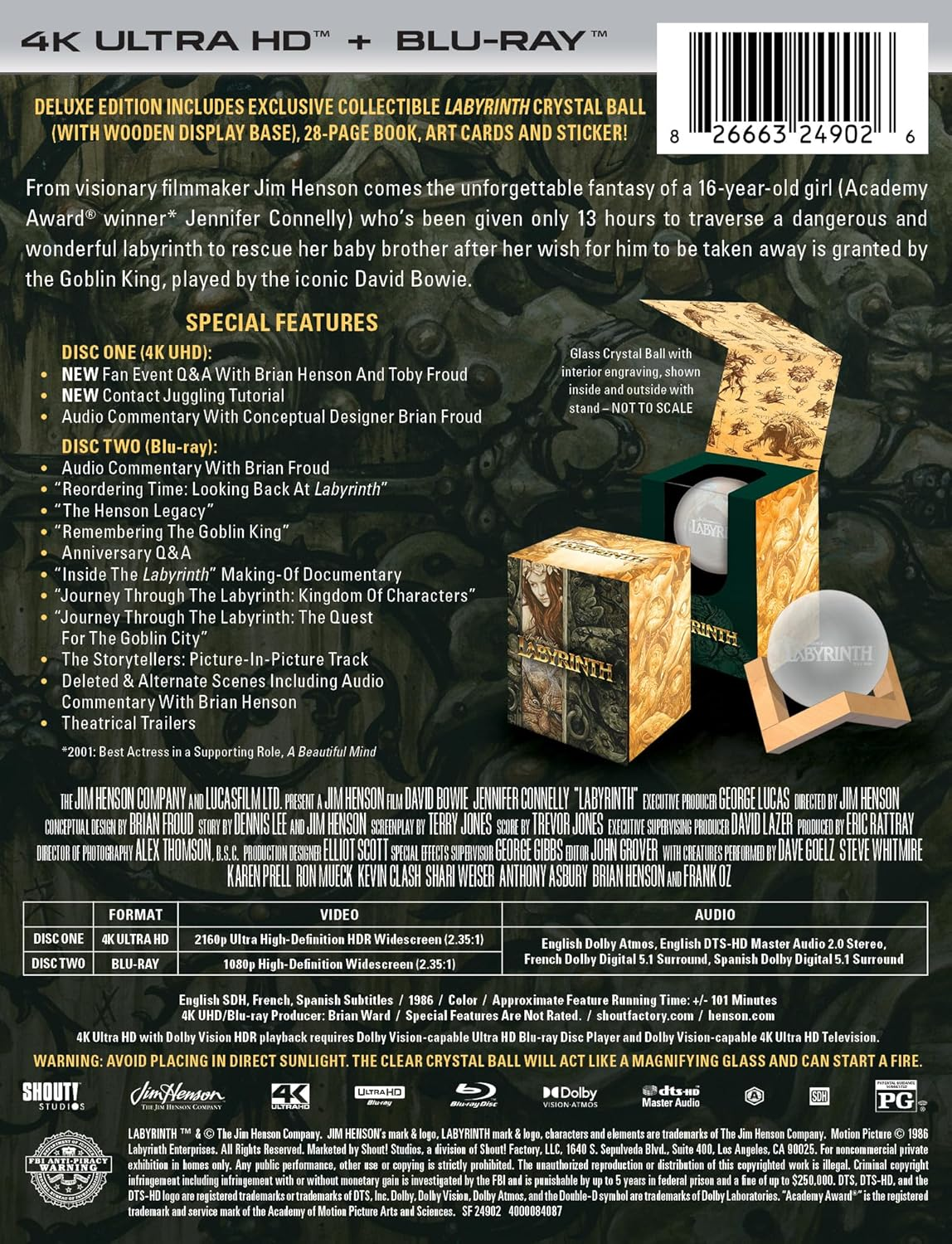 Labyrinth (1986) - Limited Edition Collector's Set 4K Ultra HD  (4K UHD Blu-ray)