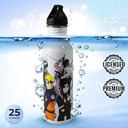 Naruto Shippuden 25oz Stainless Steel Water Bottle