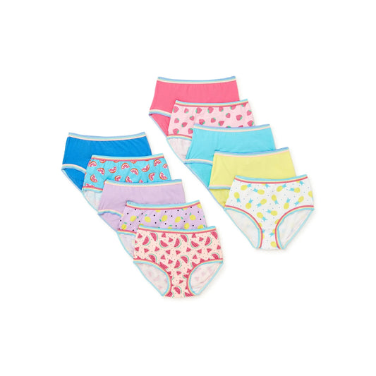 20 pcs Wonder Nation Girls Cotton Brief Underwear, Sizes 10