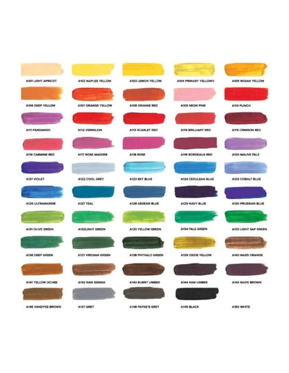 Acrylic Paint - Set Of 50 Premium Vibrant Colors
