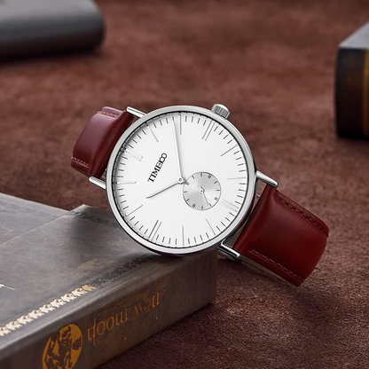 Japanese Quartz Men Wrist Watch Leather Strap Men Watch Waterproof Couple Watch
