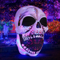 4ft Inflatable Halloween Sugar Skull Decoration with Lights